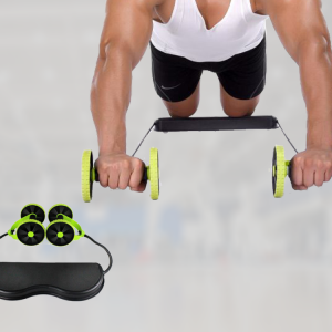 AB Roller Wheel Pull Rope Resistance Band 