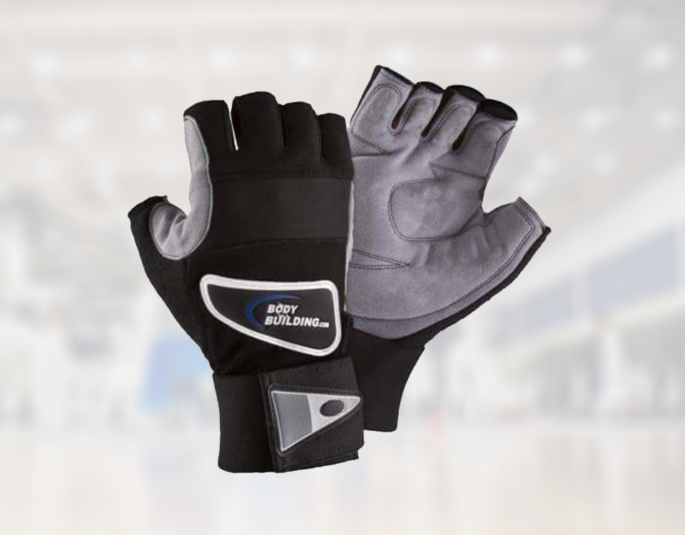 half fingersless gym gloves