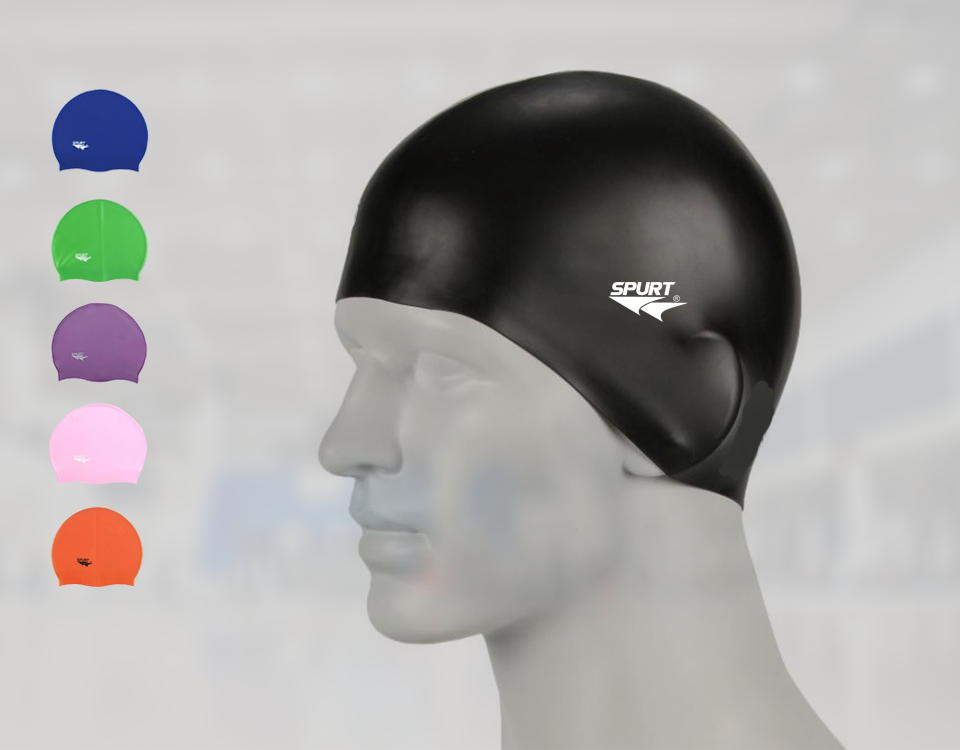 Spurt Silicone Swimming Cap